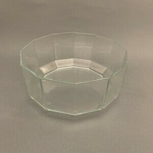 Arcoroc Vegetable Serving Bowl Clear Glass 9" across x 4" High